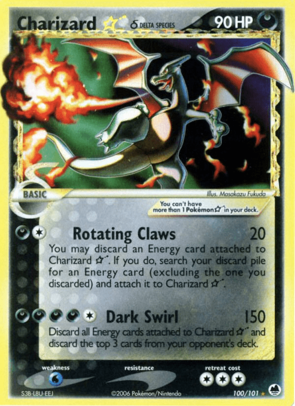 Charizard Star (100/101) (Delta Species) [EX: Dragon Frontiers] Pokemon Single Pokémon  | Multizone: Comics And Games
