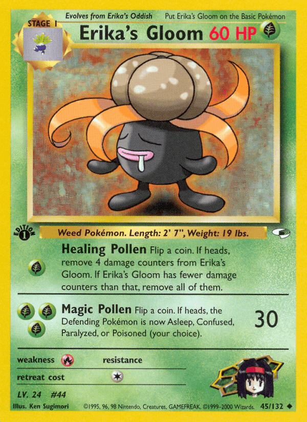 Erika's Gloom (45/132) [Gym Heroes 1st Edition] Pokemon Single Pokémon  | Multizone: Comics And Games
