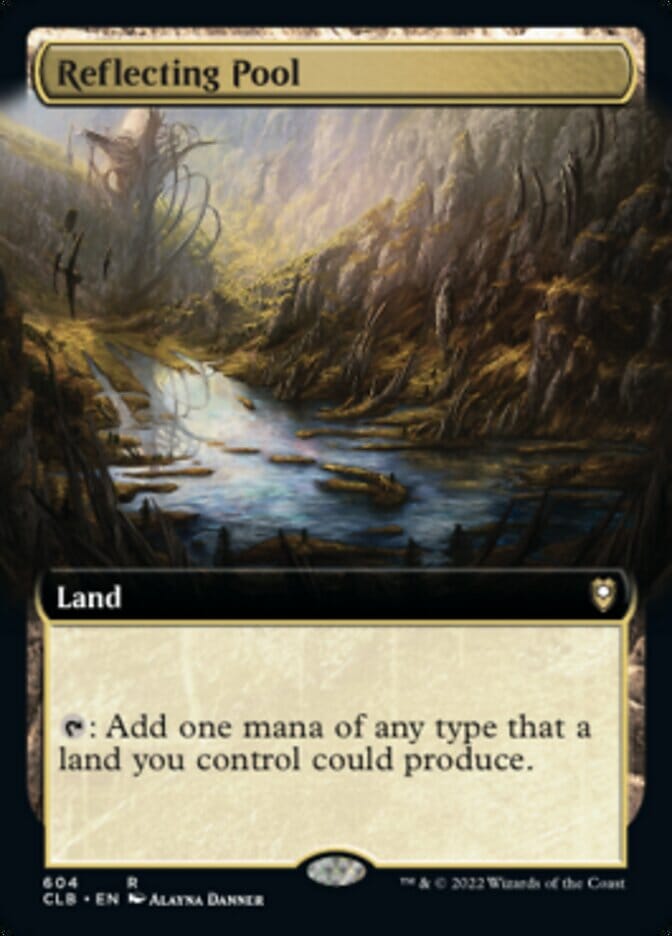 Reflecting Pool (Extended Art) [Commander Legends: Battle for Baldur's Gate] MTG Single Magic: The Gathering  | Multizone: Comics And Games