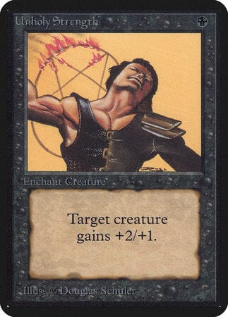 Unholy Strength [Limited Edition Alpha] MTG Single Magic: The Gathering  | Multizone: Comics And Games