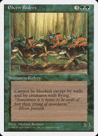 Elven Riders [Fourth Edition] MTG Single Magic: The Gathering  | Multizone: Comics And Games