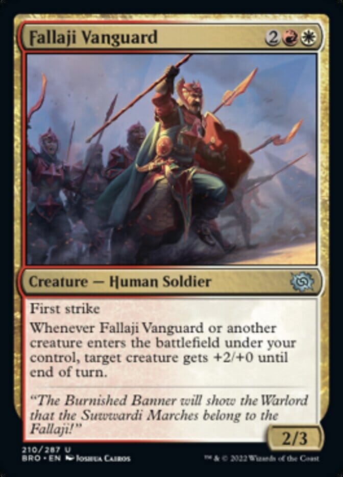 Fallaji Vanguard [The Brothers' War] MTG Single Magic: The Gathering  | Multizone: Comics And Games