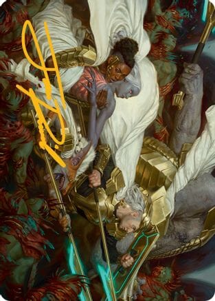 Storm the Seedcore Art Card (Gold-Stamped Signature) [March of the Machine Art Series] MTG Single Magic: The Gathering  | Multizone: Comics And Games