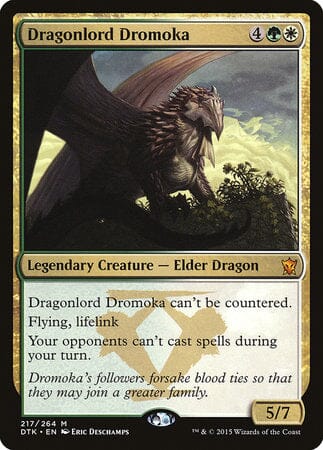 Dragonlord Dromoka [Dragons of Tarkir] MTG Single Magic: The Gathering  | Multizone: Comics And Games