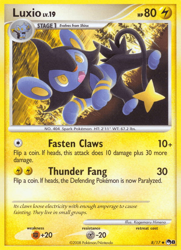 Luxio (8/17) [POP Series 8] Pokemon Single Pokémon  | Multizone: Comics And Games