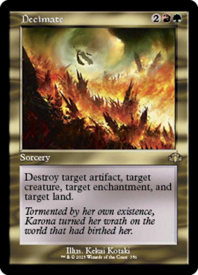 Decimate (Retro) [Dominaria Remastered] MTG Single Magic: The Gathering  | Multizone: Comics And Games