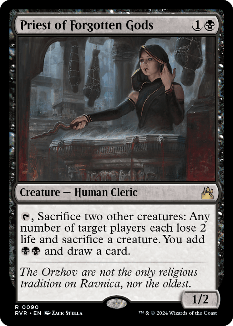 Priest of Forgotten Gods [Ravnica Remastered] MTG Single Magic: The Gathering  | Multizone: Comics And Games