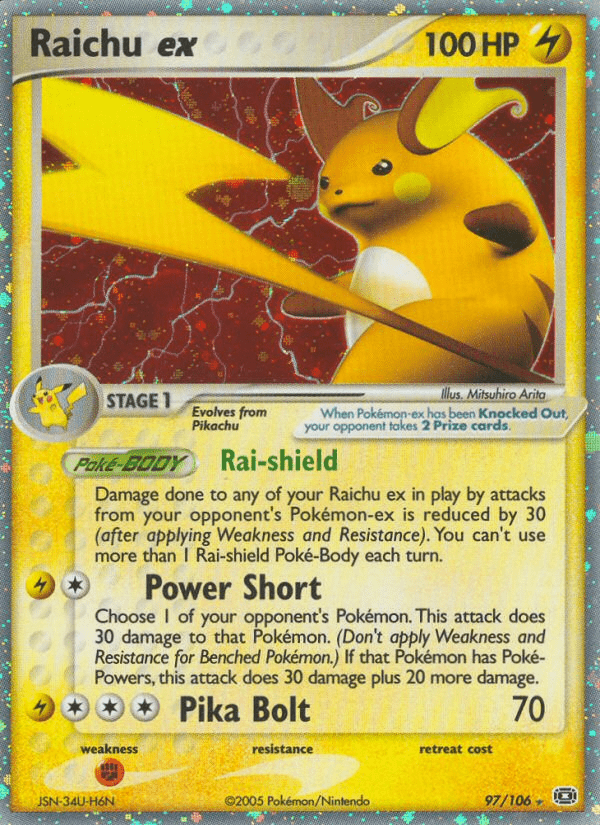 Raichu ex (97/106) [EX: Emerald] Pokemon Single Pokémon  | Multizone: Comics And Games