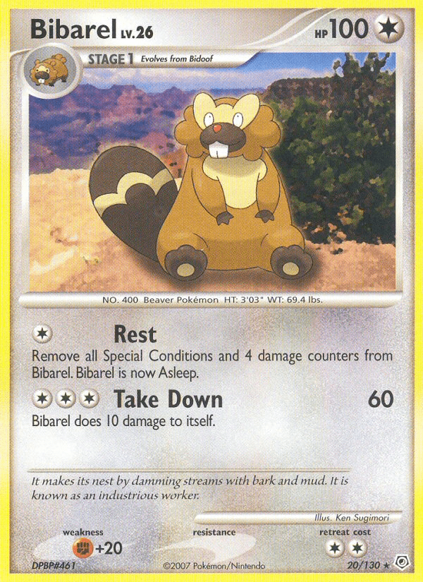 Bibarel (20/130) [Diamond & Pearl: Base Set] Pokemon Single Pokémon  | Multizone: Comics And Games