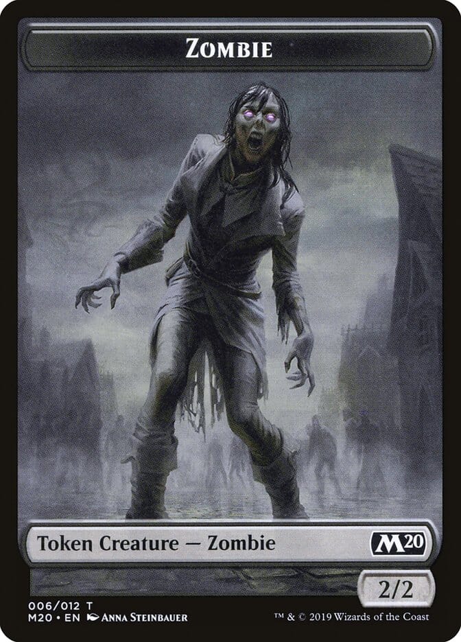 Dragon (002) // Zombie Double-Sided Token [Game Night 2019 Tokens] MTG Single Magic: The Gathering  | Multizone: Comics And Games