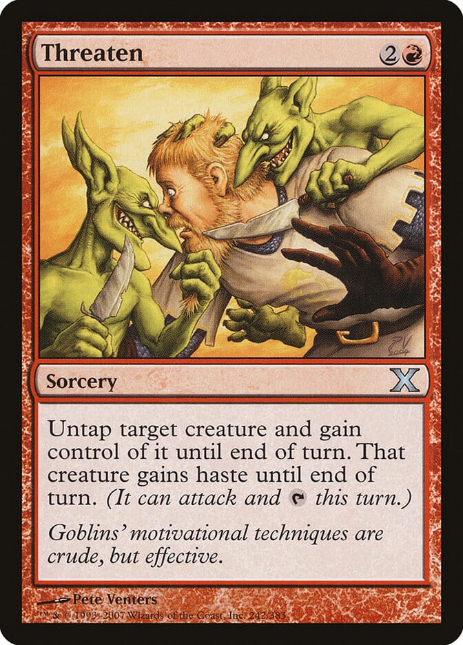 Threaten [Tenth Edition] MTG Single Magic: The Gathering  | Multizone: Comics And Games