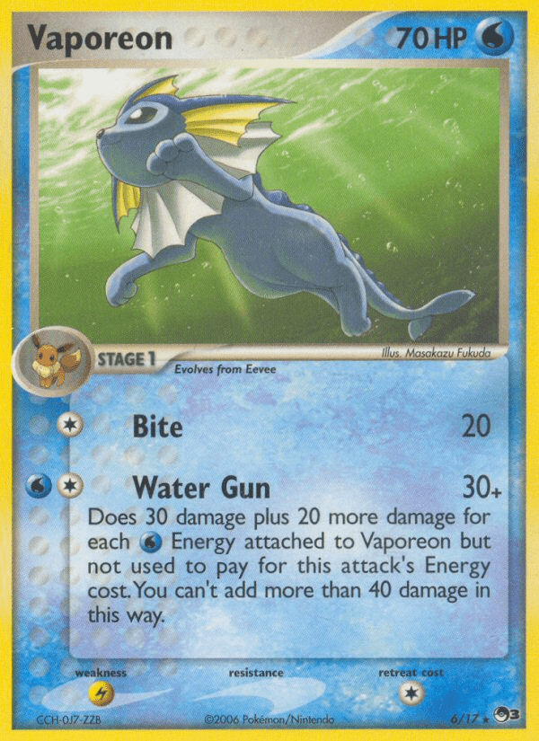 Vaporeon (6/17) [POP Series 3] Pokemon Single Pokémon  | Multizone: Comics And Games