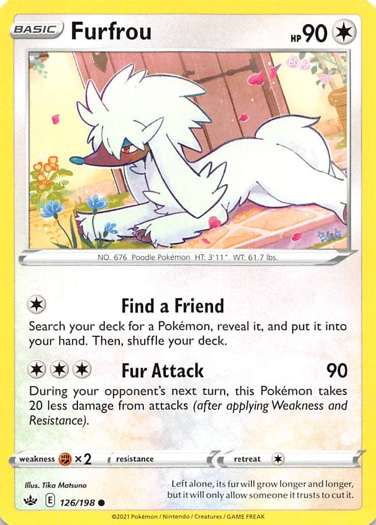 Furfrou (126/198) [Sword & Shield: Chilling Reign] Pokemon Single Pokémon  | Multizone: Comics And Games