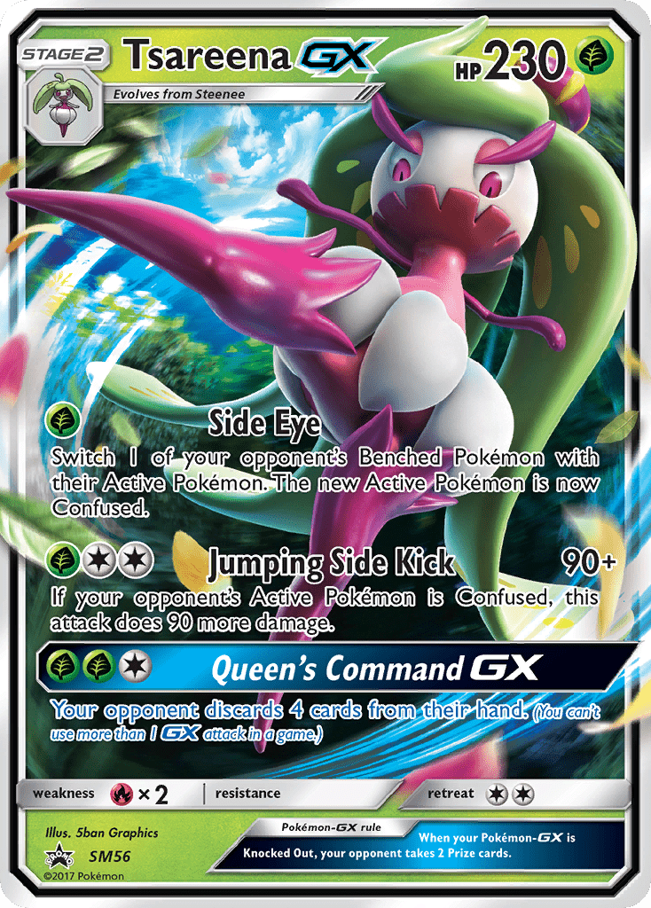 Tsareena GX (SM56) [Sun & Moon: Black Star Promos] Pokemon Single Pokémon  | Multizone: Comics And Games