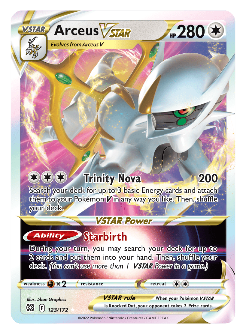 Arceus VSTAR (123/172) (Jumbo Card) [Sword & Shield: Brilliant Stars] Pokemon Single Pokémon  | Multizone: Comics And Games