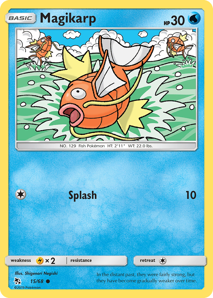Magikarp (15/68) [Sun & Moon: Hidden Fates] Pokemon Single Pokémon  | Multizone: Comics And Games