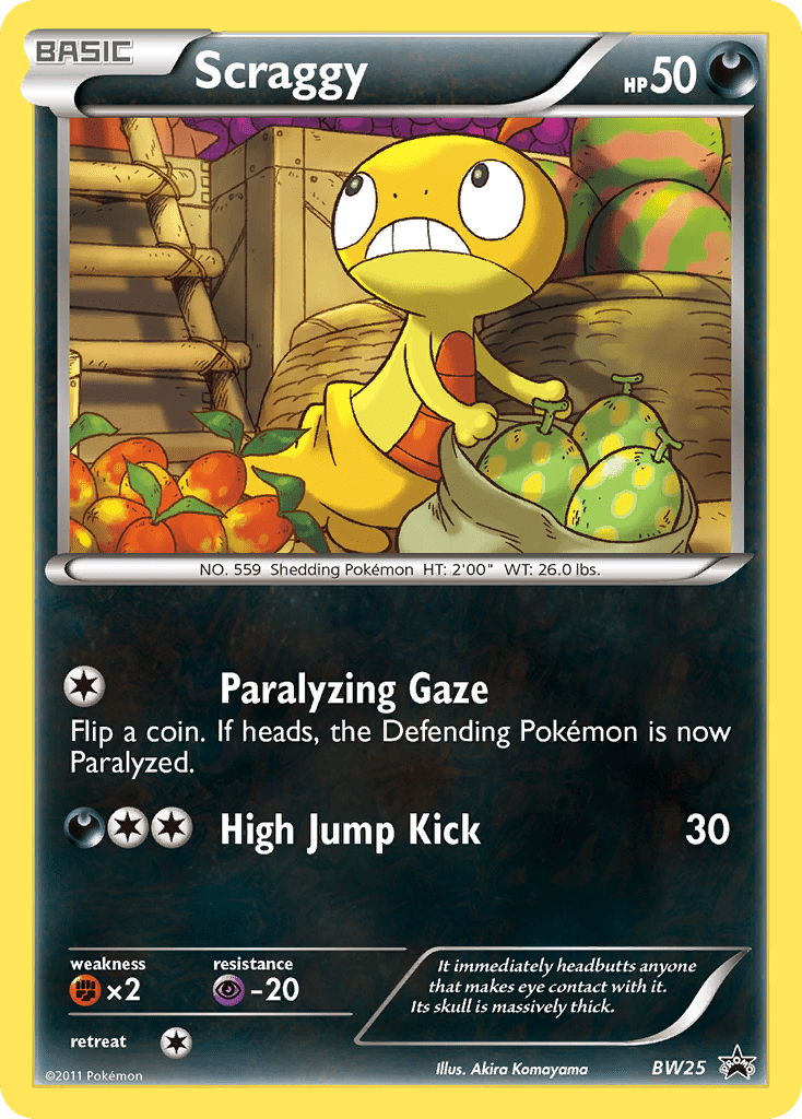Scraggy (BW25) [Black & White: Black Star Promos] Pokemon Single Pokémon  | Multizone: Comics And Games