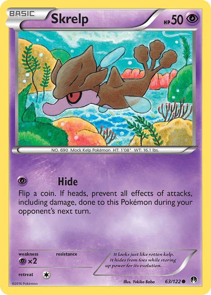 Skrelp (63/122) [XY: BREAKpoint] Pokemon Single Pokémon  | Multizone: Comics And Games
