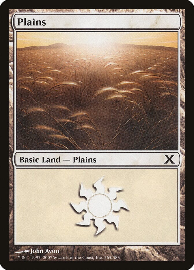 Plains (365) [Tenth Edition] MTG Single Magic: The Gathering  | Multizone: Comics And Games