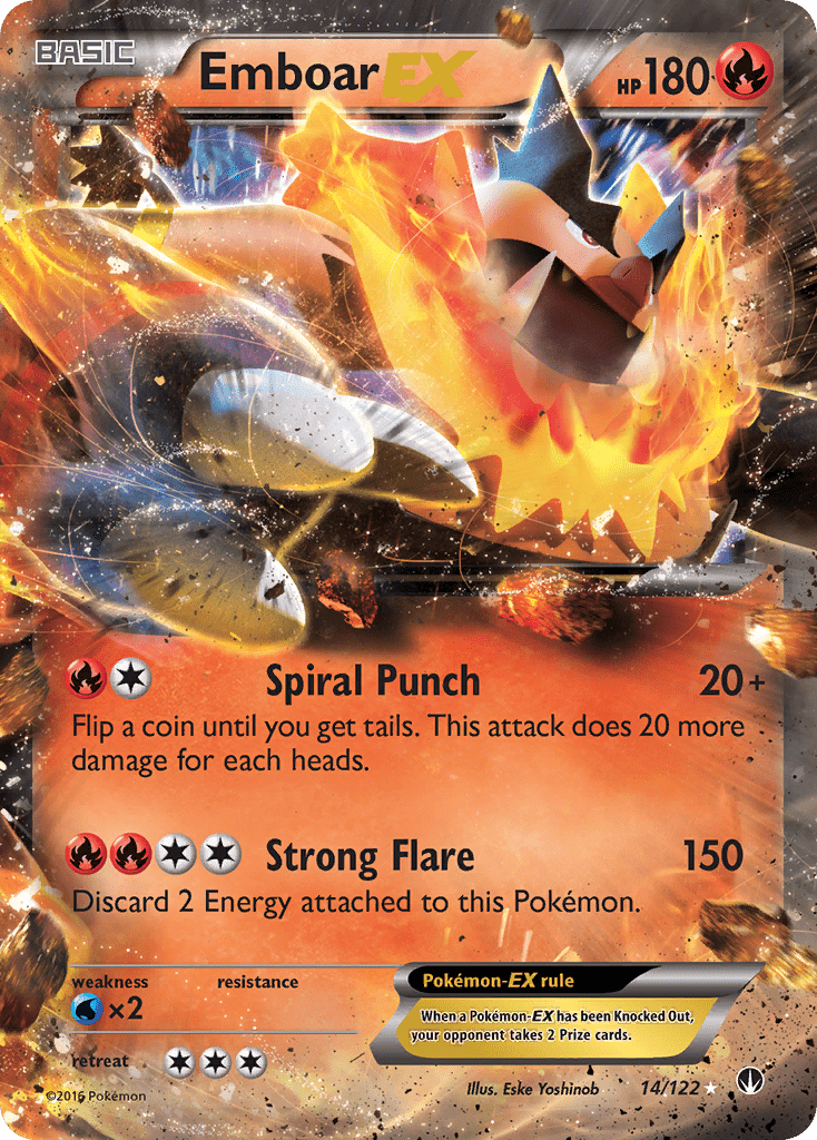 Emboar EX (14/122) [XY: BREAKpoint] Pokemon Single Pokémon  | Multizone: Comics And Games