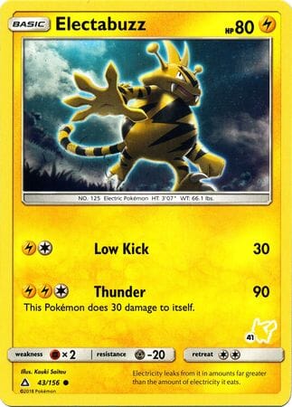 Electabuzz (43/156) (Pikachu Stamp #41) [Battle Academy 2020] Pokemon Single Pokémon  | Multizone: Comics And Games