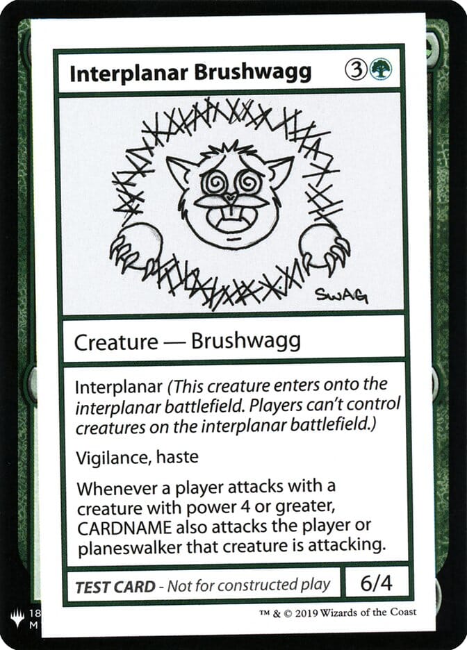 Interplanar Brushwagg [Mystery Booster Playtest Cards] MTG Single Magic: The Gathering  | Multizone: Comics And Games