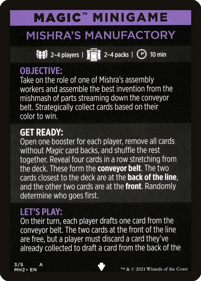 Mishra's Manufactory (Magic Minigame) [Modern Horizons 2 Minigame] MTG Single Magic: The Gathering  | Multizone: Comics And Games