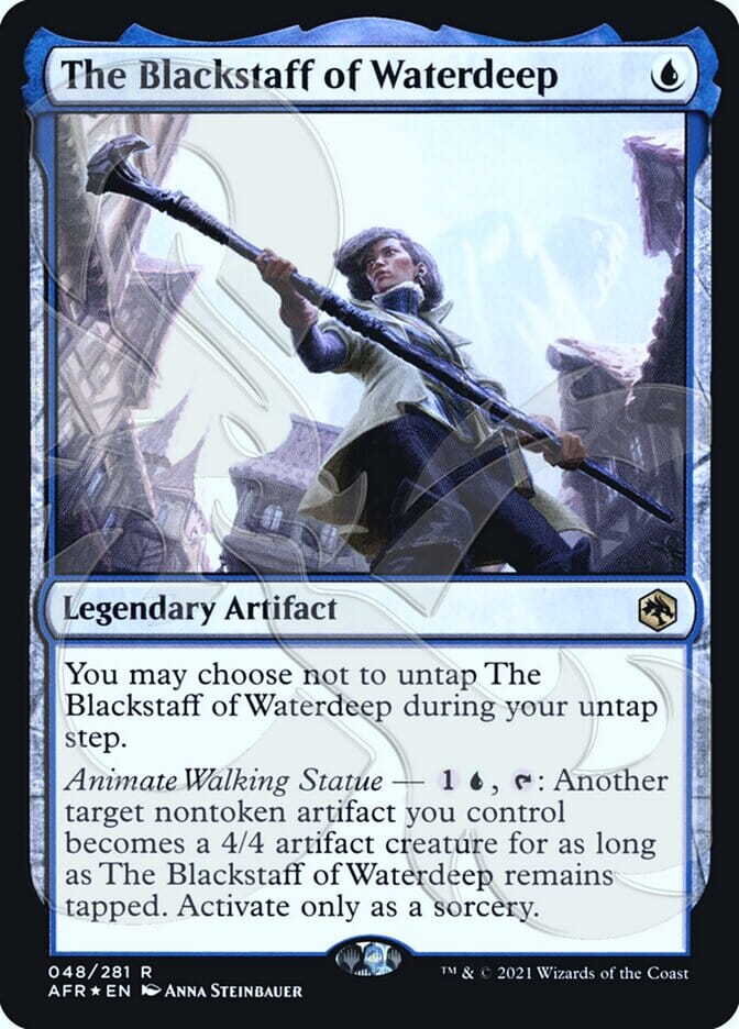 The Blackstaff of Waterdeep (Ampersand Promo) [Dungeons & Dragons: Adventures in the Forgotten Realms Promos] MTG Single Magic: The Gathering  | Multizone: Comics And Games