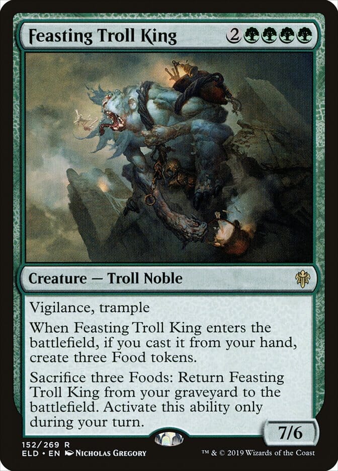 Feasting Troll King [Throne of Eldraine] MTG Single Magic: The Gathering  | Multizone: Comics And Games