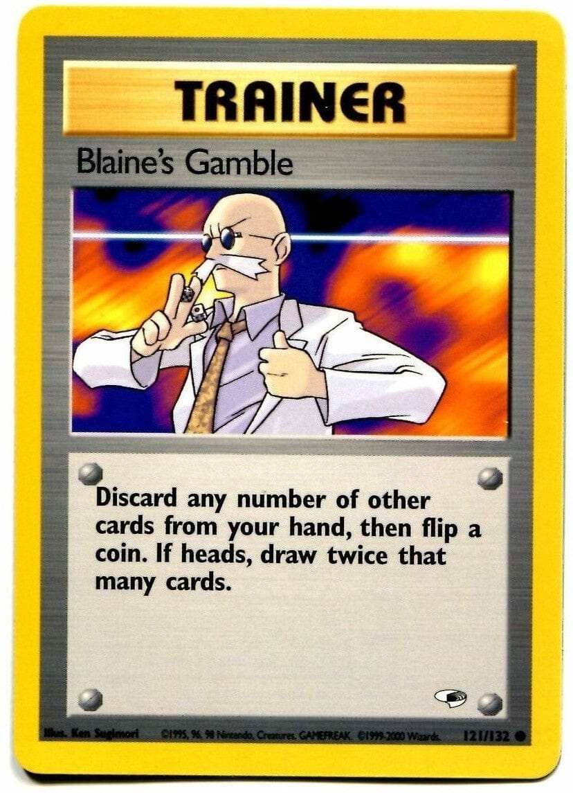 Blaine's Gamble (121/132) [Gym Heroes Unlimited] Pokemon Single Pokémon  | Multizone: Comics And Games