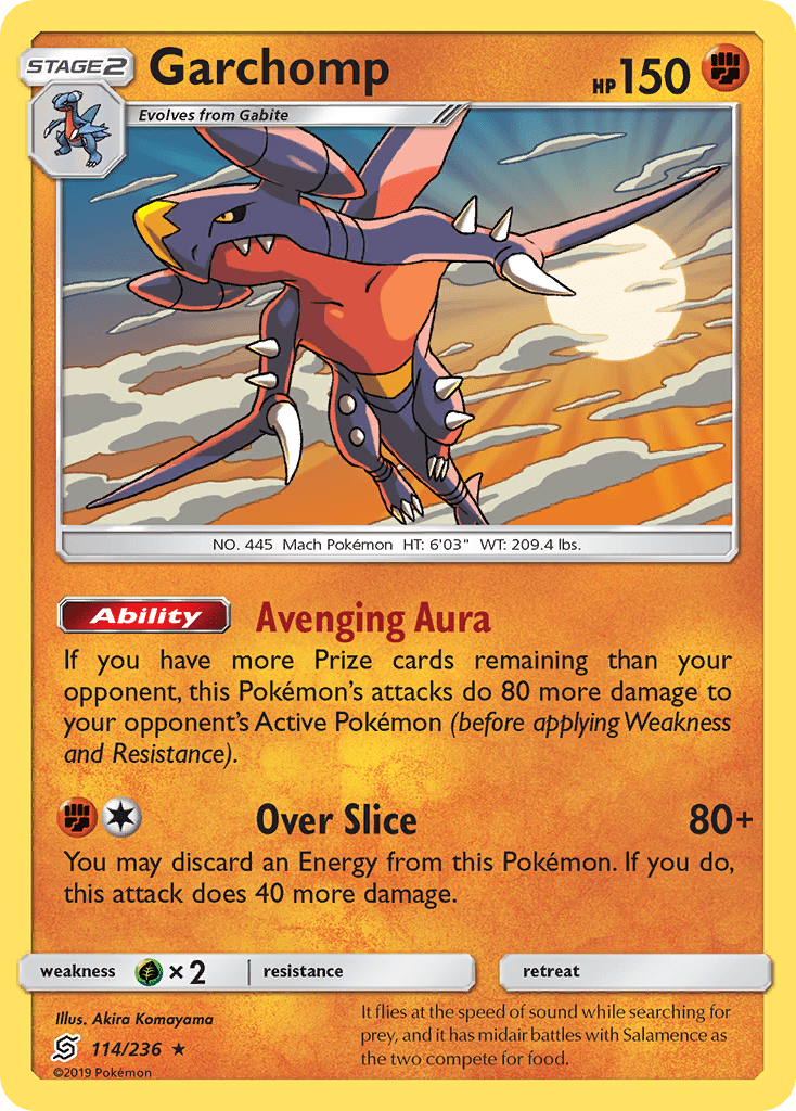 Garchomp (114/236) [Sun & Moon: Unified Minds] Pokemon Single Pokémon  | Multizone: Comics And Games