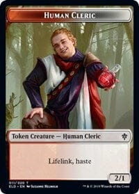 Human Cleric // Food (16) Double-sided Token [Throne of Eldraine Tokens] MTG Single Magic: The Gathering  | Multizone: Comics And Games