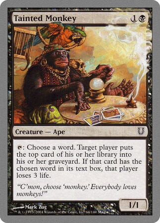 Tainted Monkey [Unhinged] MTG Single Magic: The Gathering  | Multizone: Comics And Games