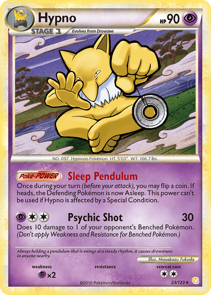 Hypno (23/123) [HeartGold & SoulSilver: Base Set] Pokemon Single Pokémon  | Multizone: Comics And Games