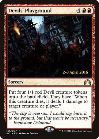 Devils' Playground [Shadows over Innistrad Promos] MTG Single Magic: The Gathering  | Multizone: Comics And Games