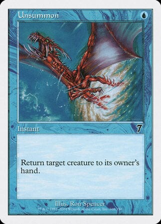 Unsummon [Seventh Edition] MTG Single Magic: The Gathering  | Multizone: Comics And Games