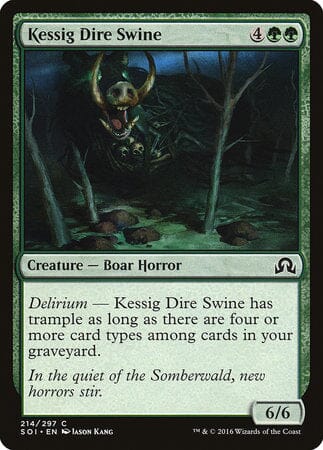 Kessig Dire Swine [Shadows over Innistrad] MTG Single Magic: The Gathering  | Multizone: Comics And Games