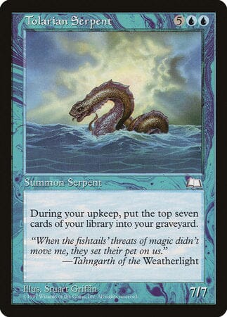 Tolarian Serpent [Weatherlight] MTG Single Magic: The Gathering  | Multizone: Comics And Games