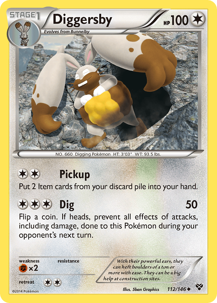Diggersby (112/146) [XY: Base Set] Pokemon Single Pokémon  | Multizone: Comics And Games
