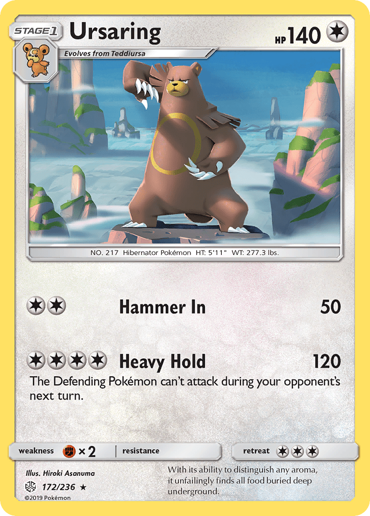 Ursaring (172/236) [Sun & Moon: Cosmic Eclipse] Pokemon Single Pokémon  | Multizone: Comics And Games