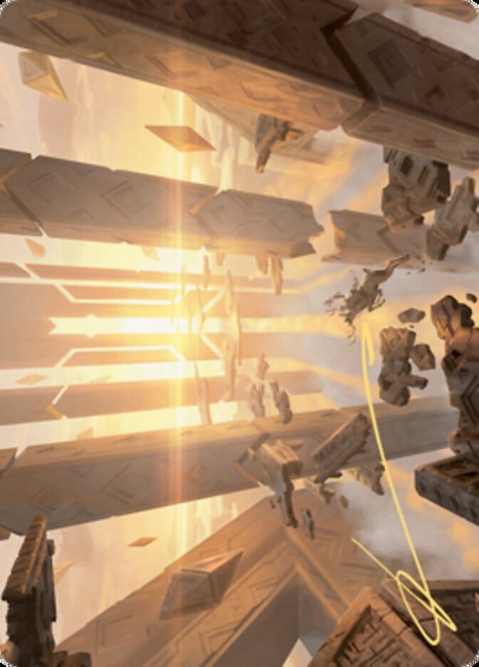 Skyclave Basilica Art Card (Gold-Stamped Signature) [Zendikar Rising Art Series] MTG Single Magic: The Gathering  | Multizone: Comics And Games