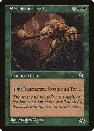 Skyshroud Troll [Tempest] MTG Single Magic: The Gathering  | Multizone: Comics And Games
