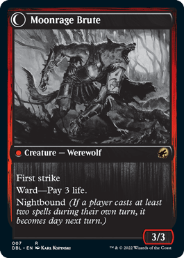 Brutal Cathar // Moonrage Brute [Innistrad: Double Feature] MTG Single Magic: The Gathering  | Multizone: Comics And Games