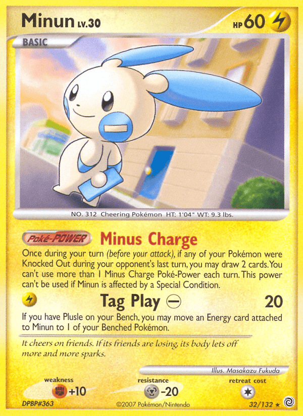 Minun (32/132) [Diamond & Pearl: Secret Wonders] Pokemon Single Pokémon  | Multizone: Comics And Games