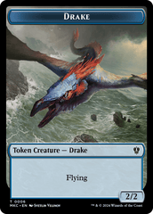 Drake // Cat Double-Sided Token [Murders at Karlov Manor Commander Tokens] MTG Single Magic: The Gathering  | Multizone: Comics And Games