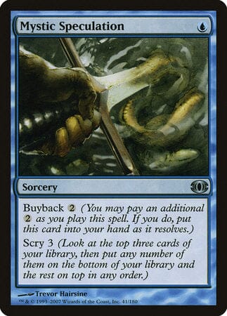 Mystic Speculation [Future Sight] MTG Single Magic: The Gathering  | Multizone: Comics And Games