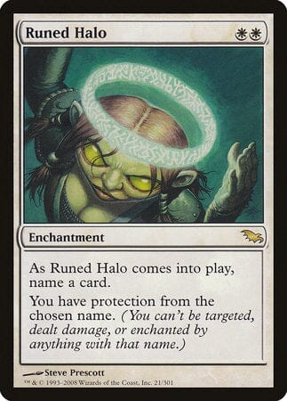 Runed Halo [Shadowmoor] MTG Single Magic: The Gathering  | Multizone: Comics And Games