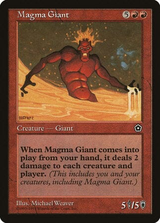 Magma Giant [Portal Second Age] MTG Single Magic: The Gathering  | Multizone: Comics And Games