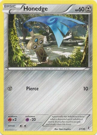 Honedge (27/30) [XY: Trainer Kit 1 - Bisharp] Pokemon Single Pokémon  | Multizone: Comics And Games