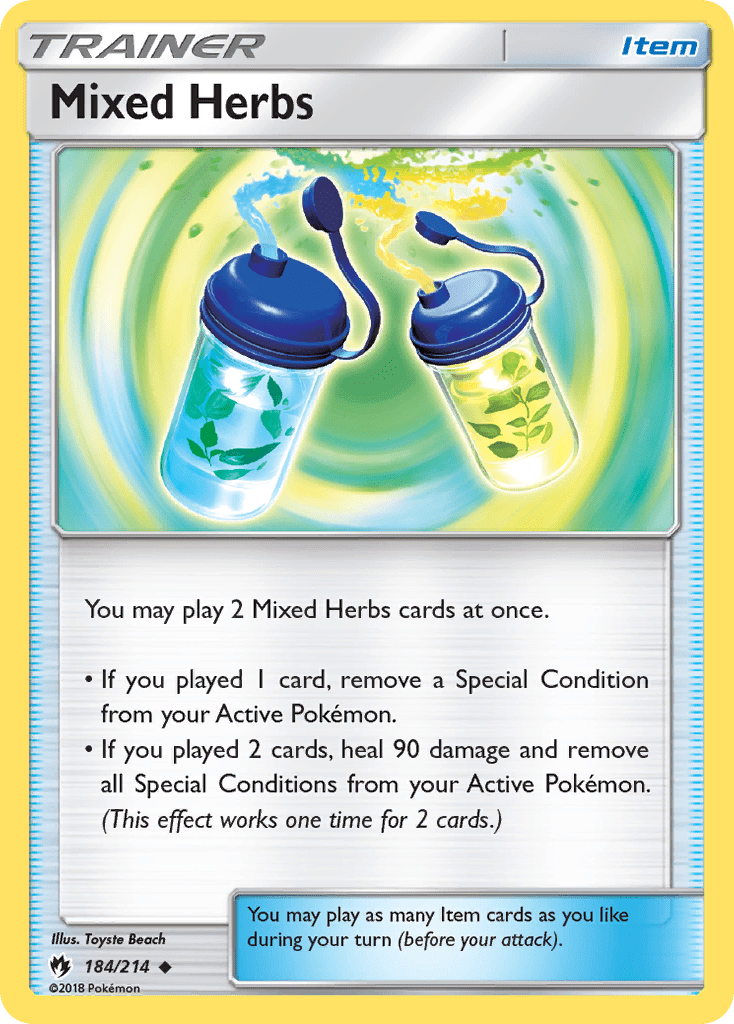 Mixed Herbs (184/214) [Sun & Moon: Lost Thunder] Pokemon Single Pokémon  | Multizone: Comics And Games